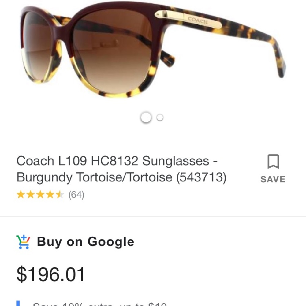 Coach lady sunglasses